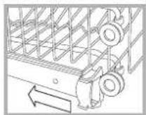 HOTPOINT-ARISTON LSFA+ 825 XHA - Adjusting the height of the upper rack - 1
