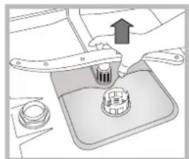 HOTPOINT-ARISTON LSFA+ 825 XHA - Cleaning the sprayer arms - 2