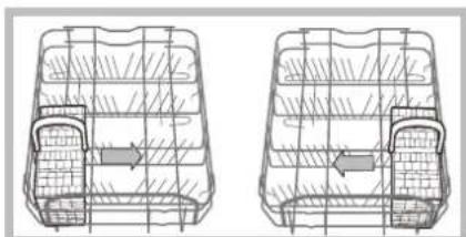 HOTPOINT-ARISTON LSFA+ 825 XHA - Przyklady rozmieszczenia kosza na sztuce - 1