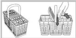 HOTPOINT-ARISTON LSFA+ 825 XHA - Kosz na sztučce - 1