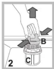 HOTPOINT-ARISTON LSFA+ 825 XHA - Nettoyer les filtres - 2