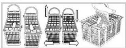 HOTPOINT-ARISTON LFSA+ 2174 A IX - Cesto inferiore e cestino posate - 4