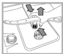 HOTPOINT-ARISTON LFSA+ 2174 A IX - Limpiar los rociadores - 2