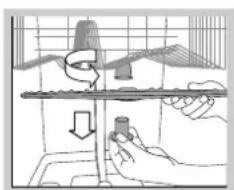 HOTPOINT-ARISTON LFSA+ 2174 A IX - Nettoyer les bras de lavage - 1