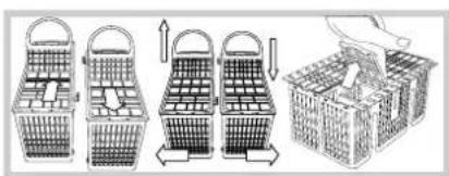 HOTPOINT-ARISTON LFSA+ 2174 A IX - Panier inférieur et panier à couverts - 4