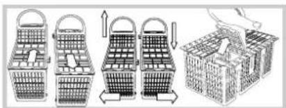 HOTPOINT-ARISTON LFSA+ 2174 A IX - Unterer Korb und Besteckkorb - 4