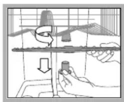 HOTPOINT-ARISTON LFSA+ 2174 A IX - Reinigung der Sprüharme - 1