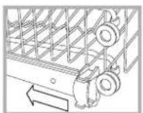 HOTPOINT-ARISTON LFSA+ 2174 A IX - Regolare l'altezza del cesto superiore - 1