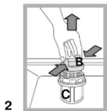 HOTPOINT-ARISTON LFSA+ 2174 A IX - Cleaning the filters - 2