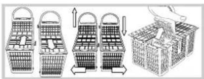 HOTPOINT-ARISTON LFSA+ 2174 A IX - Cesto inferior e cesto dos talheres - 4