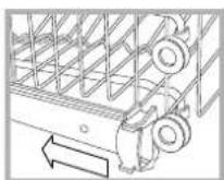 HOTPOINT-ARISTON LFSA+ 2174 A IX - Höheneinstellung des Oberkorbes - 1