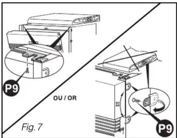 BRANDT VH916J - BALANCING THE DOOR (LEFT AND RIGHT) - 1