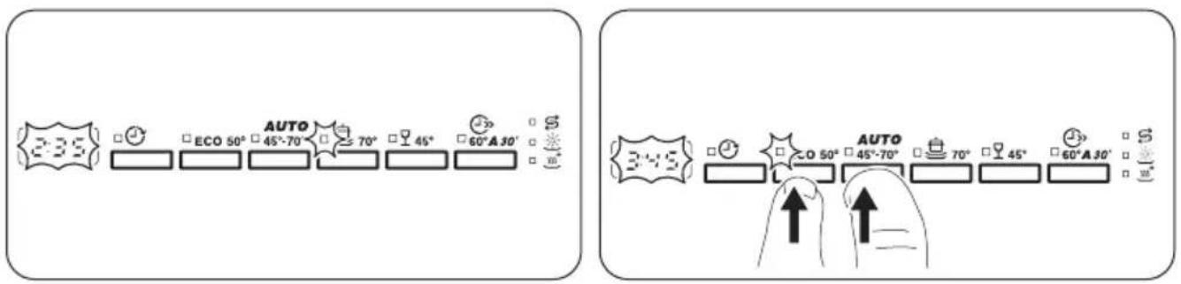ZANUSSI ZDT16020FA - In user mode, the following settings can be changed: - 2