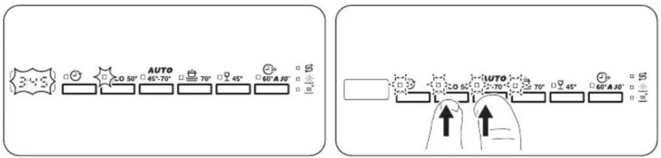 ZANUSSI ZDT16020FA - In user mode, the following settings can be changed: - 3