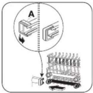 ZANUSSI ZDI112X - Réglage de la hauteur du panier supérieur - 3