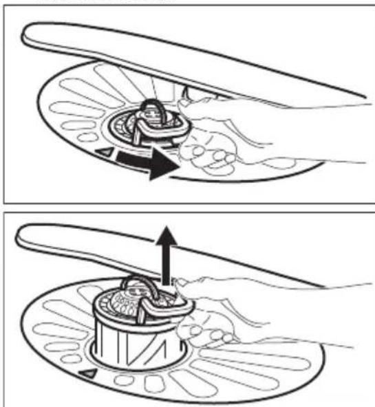 ELECTROLUX ESI5510LAX - Cleaning the filters - 2