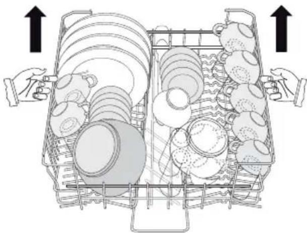 Pelgrim GVW552RVS - Ga als volgt te werk om het bovenrek in zijn hoogste stand te zetten: - 1
