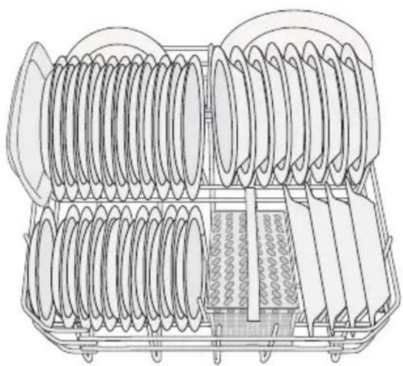 Pelgrim GVW537RVS - Volledige belading: 12 standardcouverts - 3