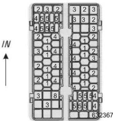 Pelgrim GVW460ONY - Cutlery basket (loading example) - 1