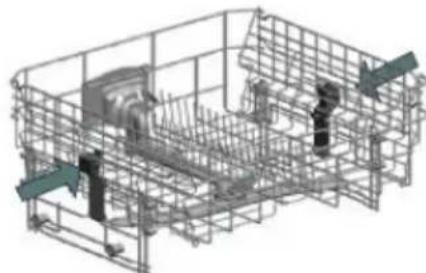 Pelgrim GVW460ONY - Adjusting the height of the upper basket - 5