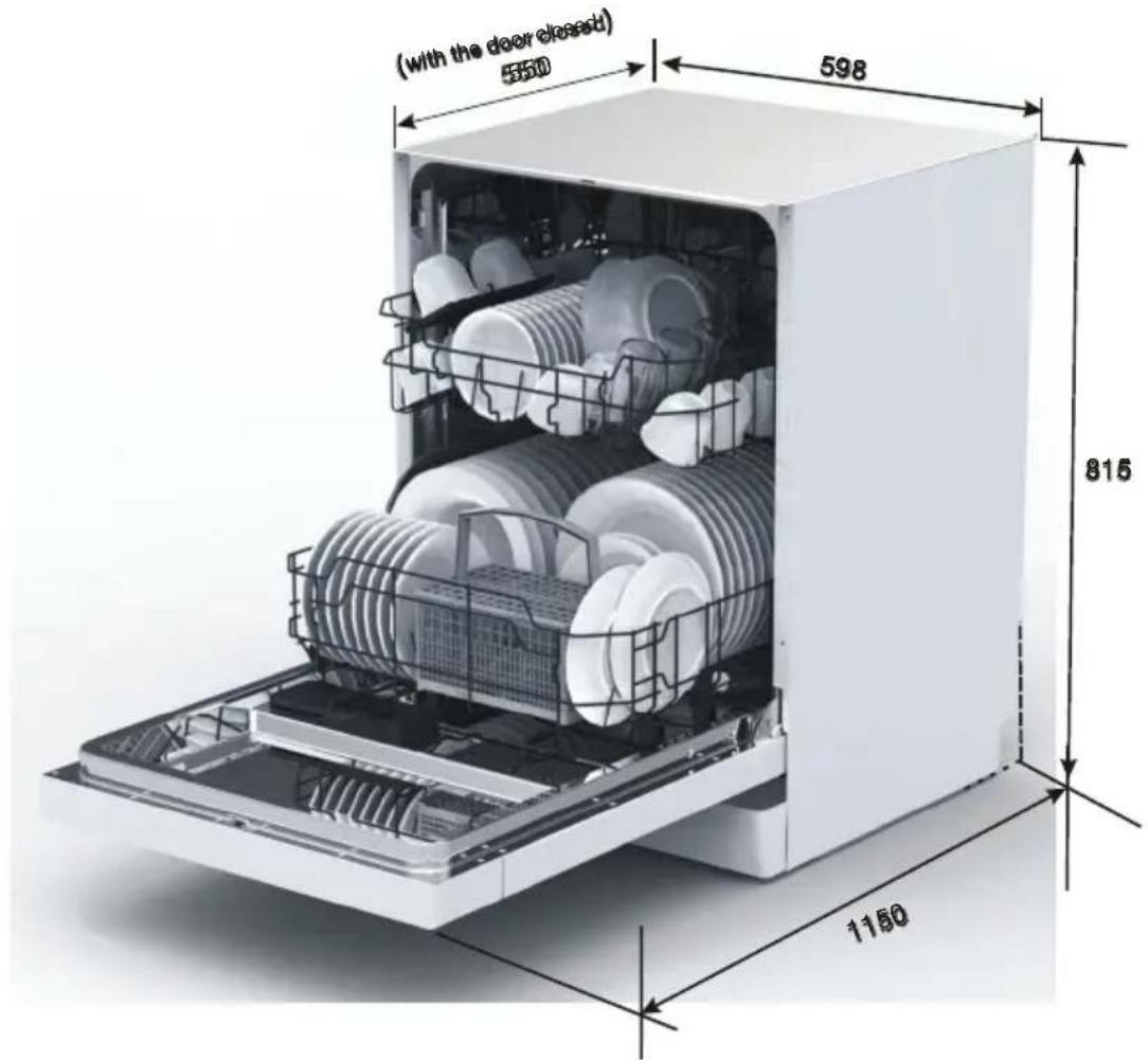 ETNA VW545ZT - Einbaumasse - 1