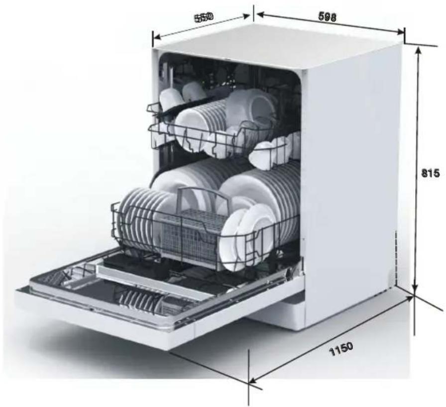 ETNA VW147ZIL - Einbaumasse - 1