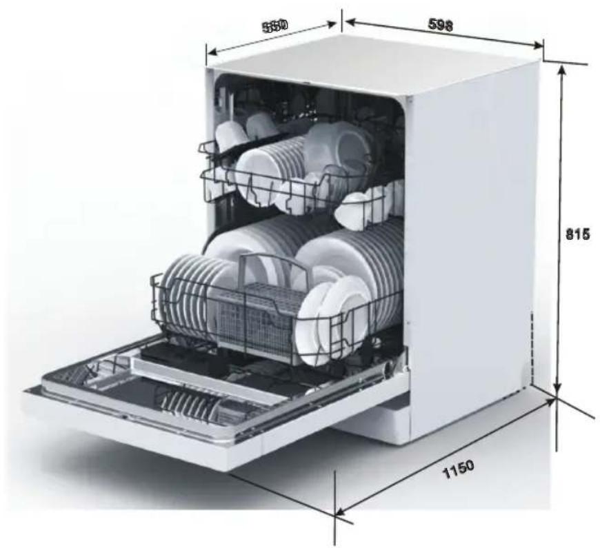 ETNA VW147ZIL - Dimensions de montage - 1