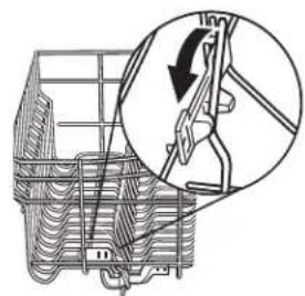 WHIRLPOOL WDT920SADM - To adjust the fold-down tines - 1