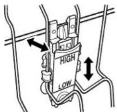 WHIRLPOOL WDT920SADM - To raise or lower the rack with adjuster 1 - 1