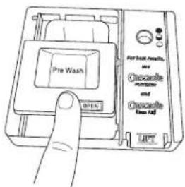WHIRLPOOL WDF770SAFZ - Para cerrar la tapa ParaAbrir la tapa - 1