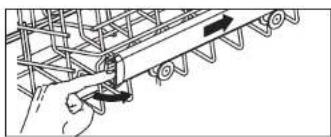 Pelgrim GVW845KOR - Adjustment of the height of the upper basket - 1