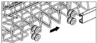 Pelgrim GVW830RVS - Adjustment of the height of the upper basket - 2