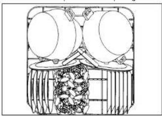 Pelgrim GVW830RVS - Loading the lower basket (see fig. 9) - 1
