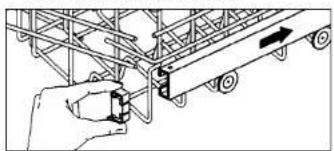 Pelgrim GVW830RVS - Adjustment of the height of the upper basket - 1