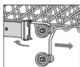 Pelgrim GVW765ONY - Adjustment of the height of the upper basket - 1