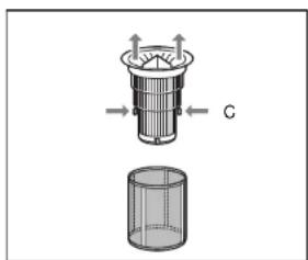 Pelgrim GVW765ONY - Filter 60 cm Geschirrspüler mit Option 'halbvoll' (siehe Fig. 7) - 2