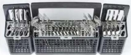 GE GDF570SGJBB - Chorros de Agua para la Limpieza Profunda de Utensilios de Plata (en algunos modelos) - 3