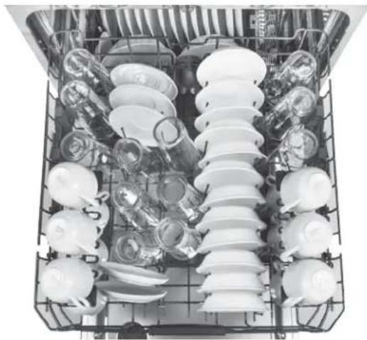 GE GDF570SGJBB - Place Settings - Upper Rack - 6