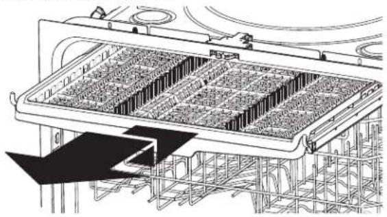 GE GDF570SGJBB - To remove the 3rd rack: - 1