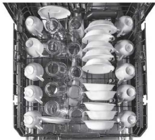 GE GDF570SGJBB - Place Settings - Upper Rack - 4