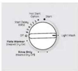 GE GSD3340KSA - Hot Start (lavage initial à l'eau chaude) ou Hot Prestart Option (lavage préliminaire à l'eau chaude) - 1