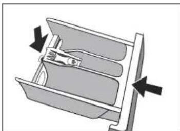 THOMSON WT 1408 E - Limpieza de la cubeta de detergente y del compartmento de la cubeta - 2