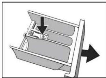 THOMSON WT 1408 E - Cleaning the detergent drawer and recess - 1
