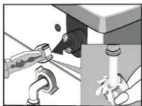 THOMSON WT 1408 E - De toevoerslang en -filter reinigen - 3