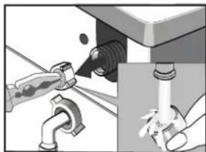 THOMSON WT 1408 E - Nettoyage du tuyau et du filtré d'arrivée d'eau - 3