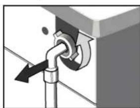 THOMSON WT 1408 E - Limpieza de la manguera de entrada y del filtro de entrada - 2