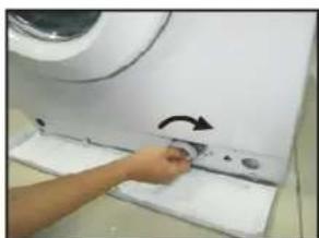 THOMSON WT 1407 E - Cleaning the drain pump - 3