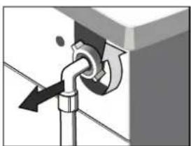 THOMSON WT 1407 E - De toevoerslang en -filter reinigen - 2