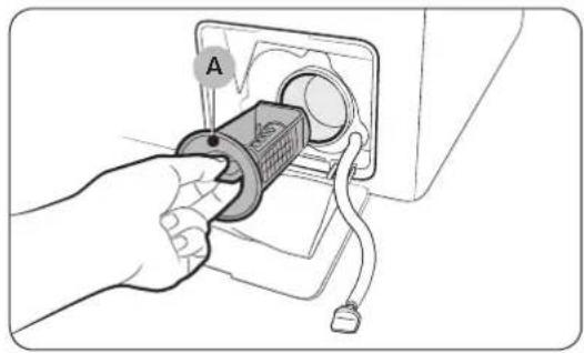 SAMSUNG AddWash WW80K6404QW - Filtre de la pompe - 1