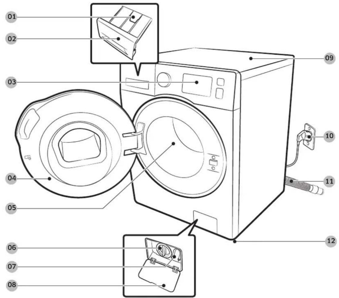 SAMSUNG AddWash WW80K6404QW - Wat is er meegeleverd - 1